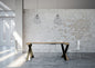 Diago Extendable Console Table in Anthracite Metal
