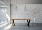 Diago Extendable Console Table in Anthracite Metal