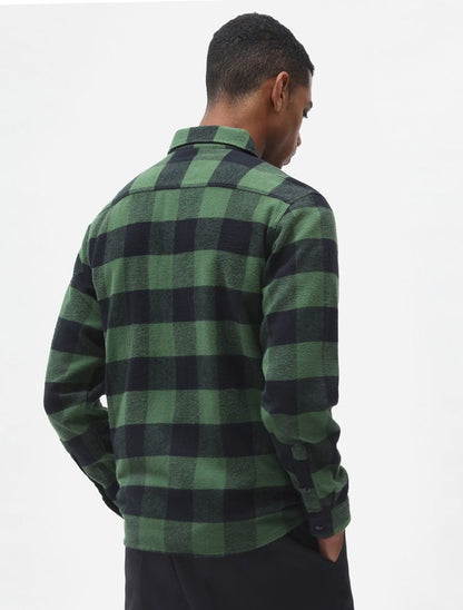 Dickies Unisex New Sacramento Check Shirt DK0A4XDZPG pine green