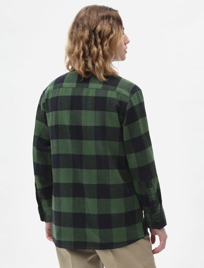 Dickies Unisex New Sacramento Check Shirt DK0A4XDZPG pine green