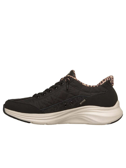 Skechers Slip-ins Contour Foam Cozy Fit Leopard Dream 150419-BLK Donna Nera - Sneakers