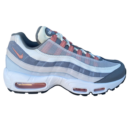 Nike Air Max 95 Lifestyle Sneakers Uomo Grigio Bianco Vino Rosè - DM0011-008