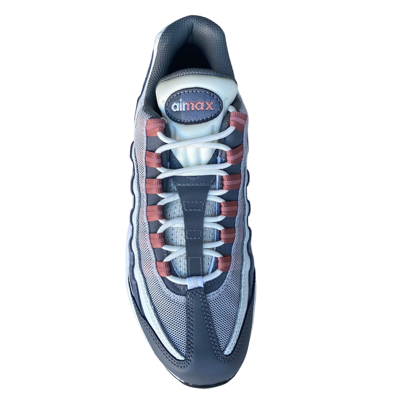 Nike Air Max 95 Lifestyle Sneakers Uomo Grigio Bianco Vino Rosè - DM0011-008