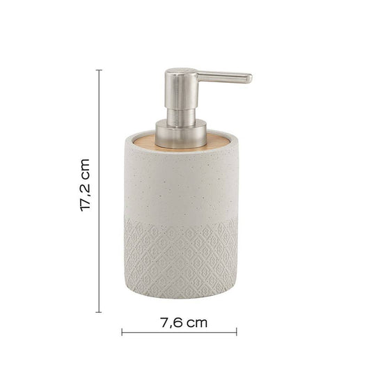 Dosasapone d' appoggio GEDY linea Afrodite in cemento colore Grigio