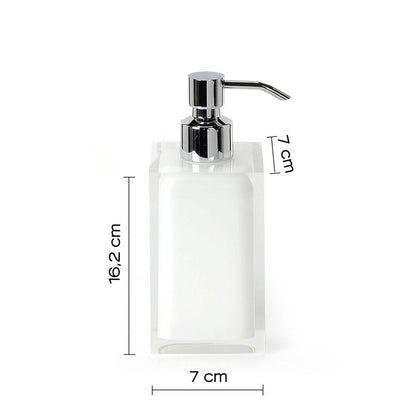 Dosasapone d' appoggio GEDY linea Rainbow in resina colore Bianco