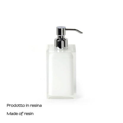 Dosasapone d' appoggio GEDY linea Rainbow in resina colore Bianco