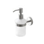 Satin stainless steel soap dispenser, modern and practical design for the bathroom - City Line