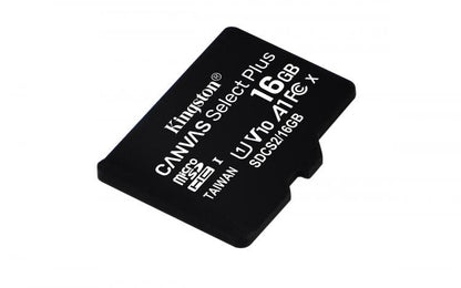 Kingston Micro Sd 16Gb + Adattatore Canvas Plus Sdcs2 Classe 10 100Mb/S
