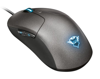 Trust Gaming Maus GXT180 Kusan Gaming Schwarz für Spiele 5000 dpi 6 empfindliche Tasten