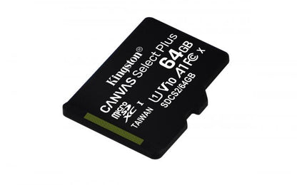Kingston Micro Sd 64GB + Adattatore Canvas Plus Sdcs2 64Gb Classe 10 100Mb/S