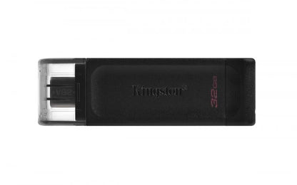 Kingston Pendrive 32GB DataTraveler USB-C 3.2 DT70/32GB Chiavetta Memoria Drive Flash Type C Nero