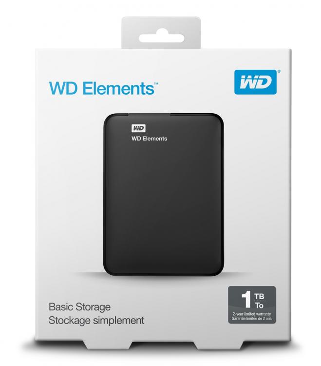 Western Digital Externe Festplatte WD Elements Portable 1TB 2.5" USB 3.0 Festplatte WD