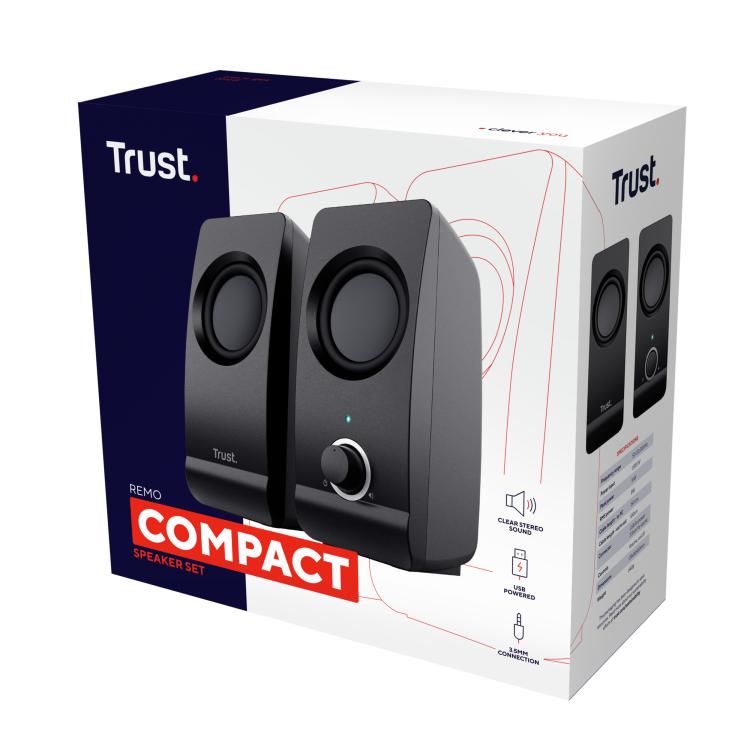 Trust Remo Speaker 2.0 PC-Lautsprecher Audio Set Stereo-Desktop-Lautsprecher USB 16W