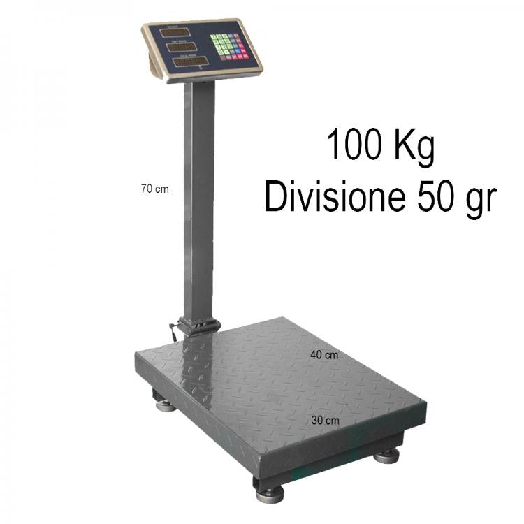Elektronische Waage 150kg Digitalanzeige Professioneller Stahl