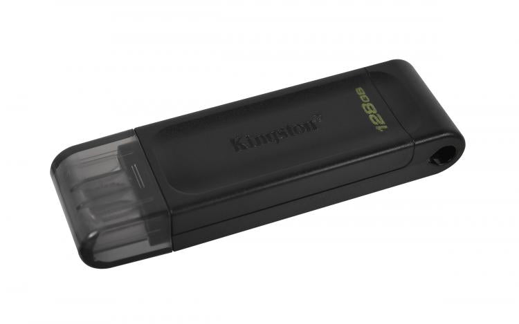 Kingston Pendrive 128GB DataTraveler USB-C 3.2 DT70/128GB Speicherstick Flash Drive Typ C Schwarz