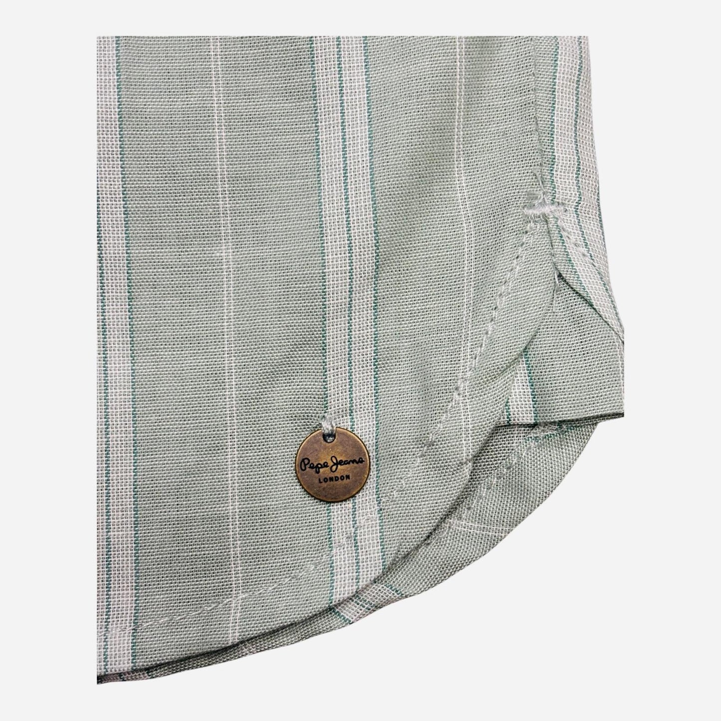 Pepe Jeans camicia a righe da Donna Bain PL2051405 610 Bleach Green
