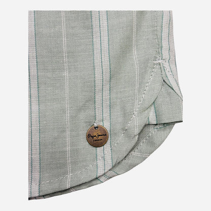 Pepe Jeans camicia a righe da Donna Bain PL2051405 610 Bleach Green