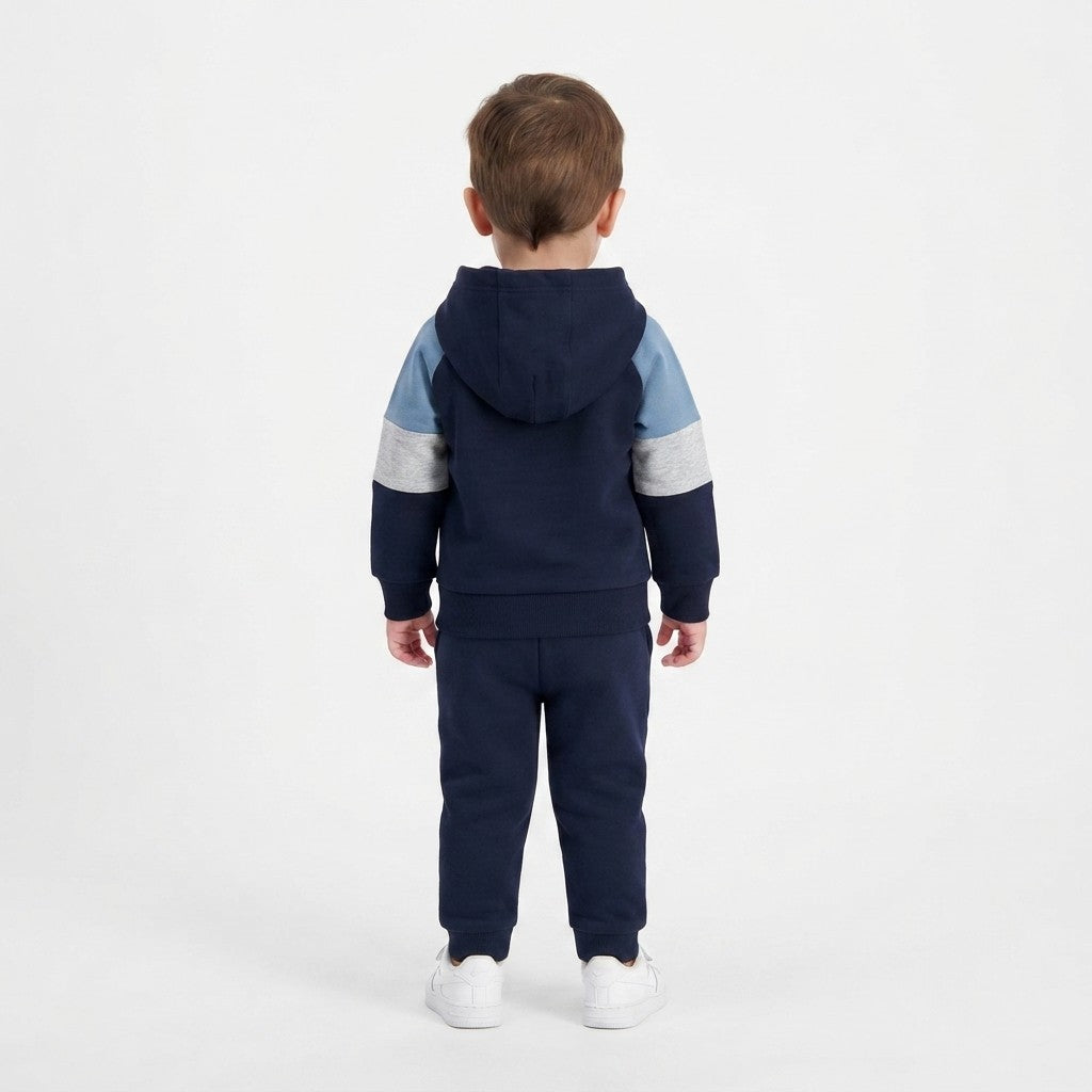 Champion Felpa Junior Chiusa con Cappuccio 307715 BS501 Blu
