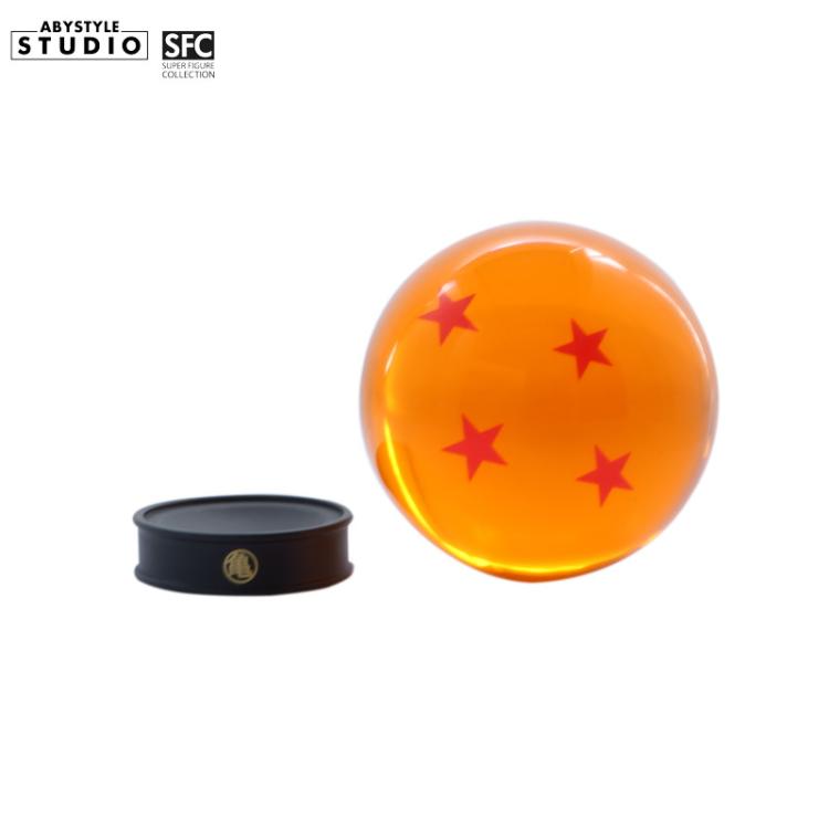 ABYSTYLE DRAGON BALL KRISTALLKUGEL 4 STERNE 75mm + DRAGONBALL-SOCKEL
