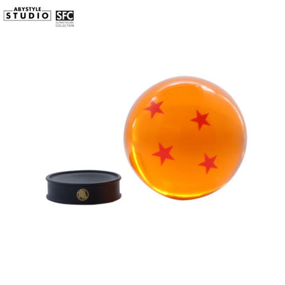 ABYSTYLE DRAGON BALL KRISTALLKUGEL 4 STERNE 75mm + DRAGONBALL-SOCKEL