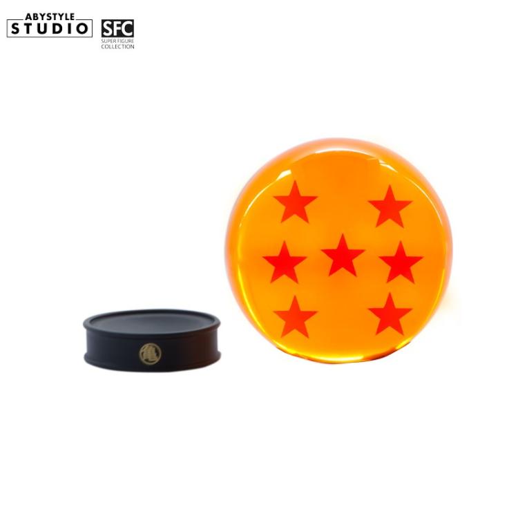 ABYSTYLE DRAGON BALL KRISTALLKUGEL 7 STERNE 75mm + DRAGONBALLS SOCKEL