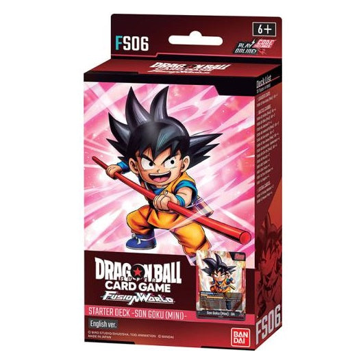 Dragon Ball Super Fusion World Starter Deck FS06 Son Goku Mini TCG-Kartenspiel Englisch