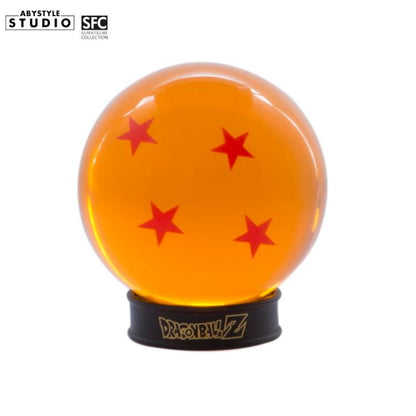 ABYSTYLE DRAGON BALL KRISTALLKUGEL 4 STERNE 75mm + DRAGONBALL-SOCKEL