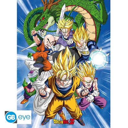 ABYSTYLE (DRAGON BALL Z) SET 2 CHIBI POSTER: "GRUPPEN" (52X38) ANIME "GB EYE"