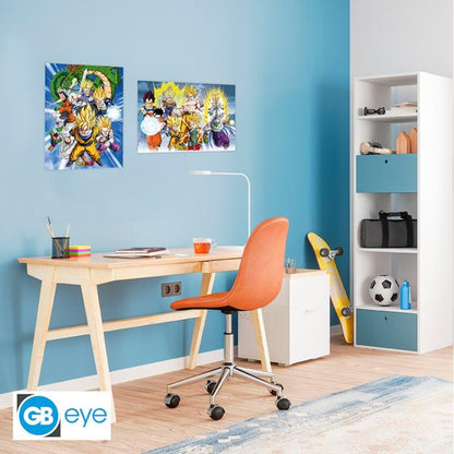 ABYSTYLE (DRAGON BALL Z) SET 2 CHIBI POSTER: "GRUPPEN" (52X38) ANIME "GB EYE"
