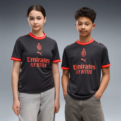 Puma Terza Maglia Milan ACM Third Jersey Replica 784140-03 Junior Rosso-Nero - Maglia Calcio