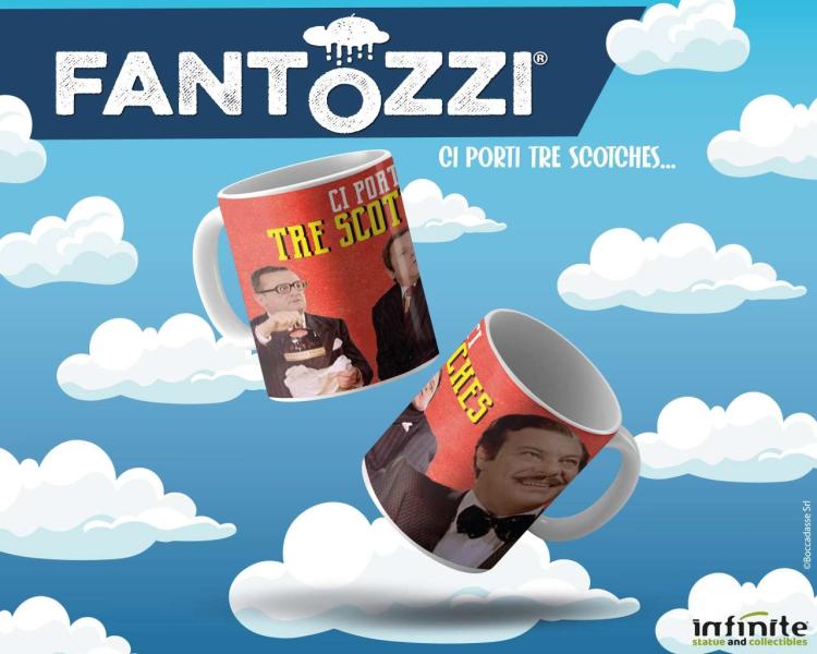 Infinite Statue - Tasse Fantozzi "Drei Whiskys" Becher Glas Keramik Tee Kaffee