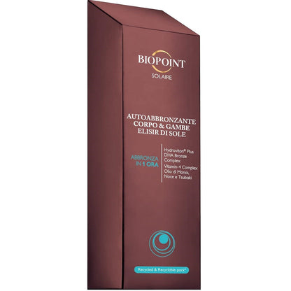 Biopoint Solaire – Selbstbräuner Körper und Beine Sonnen-Elixier (Bräunt in 1 Stunde)