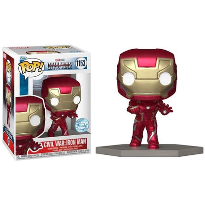 Funko Pop ! Marvel Capitan America Civil War - (1153) Iron Man Special (Exm) 9Cm