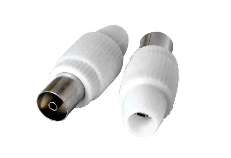 2x Presa antenna TV 75 Ω 9.5mm new