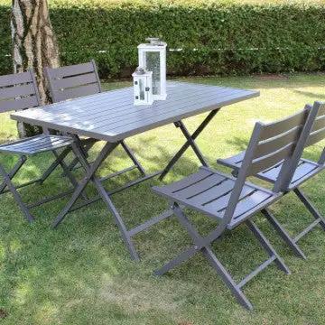 Klapptisch Aluminium Alabama 70 x 130
