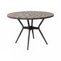 Zefiro Round Table Ø 110 | Ceramic | Circular Shape | Anthracite Beige
