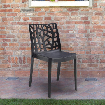 Sedia Matrix - Sedia impilabile in polipropilene con tappi antiscivolo cm 55 x 47 x 82 h