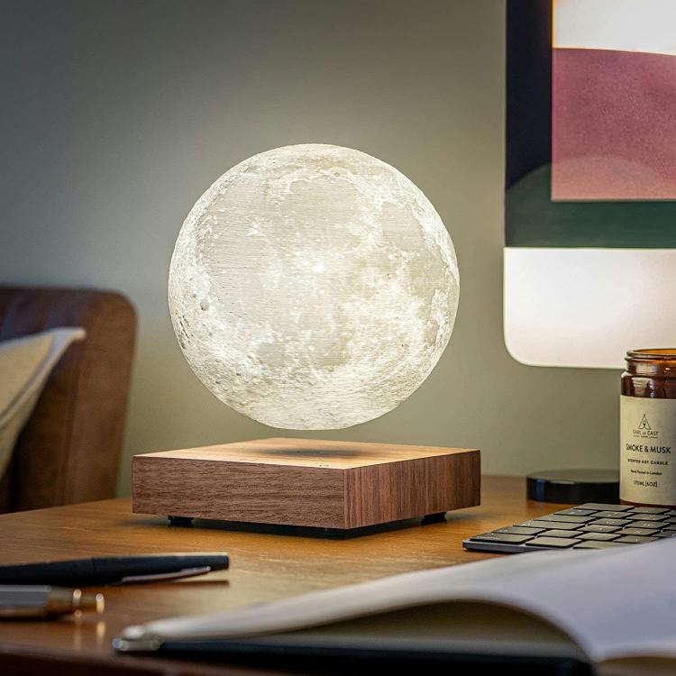 Schwebende Mondlampe, magnetisch schwebende 3D-LED-Lampe, Einrichtungsdesign