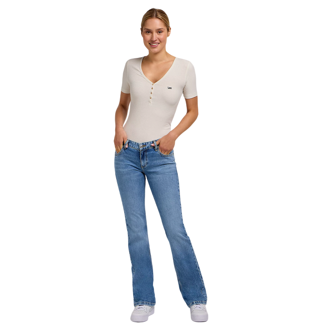 Lee Jessica Jeans a Zampa Donna 112349550 | Denim Flare Chiaro