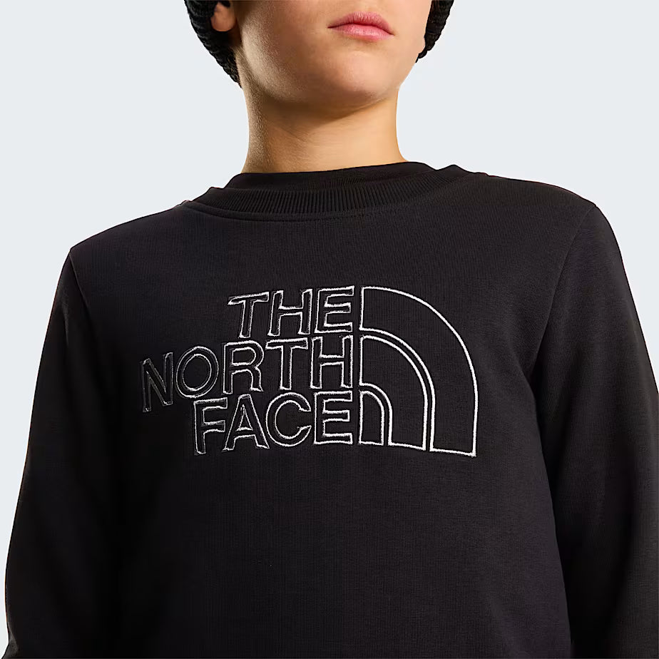 The North Face Drew Peak Crew NF0A8AXXJK3 – Felpa Girocollo Junior Nera