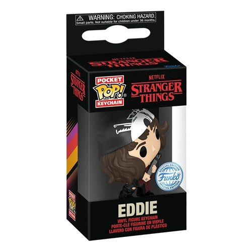 Funko Pop! Pocket Keychain - Netflix Stranger Things (Eddie mit Gitarre) Schlüsselanhänger