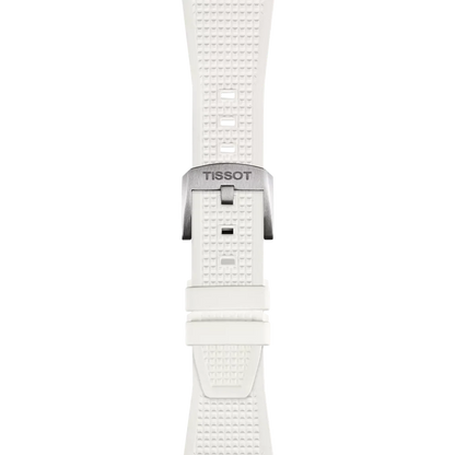 Tissot PRX 40mm Quarz Swiss Made T137.410.17.011.00 Herrenuhr Weißes Zifferblatt Weißes Kautschukarmband