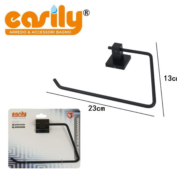 Toilettenpapierhalter Wandmontage Bad WC Halterung Schwarz Edelstahl