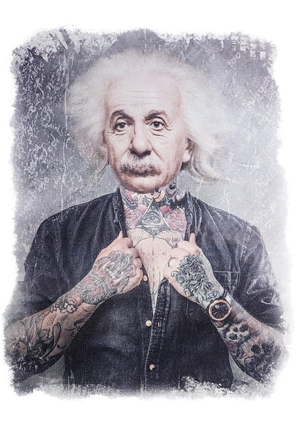 T-Shirt Einstein Sexy Art - Cotone Biologico Slub Uomo
