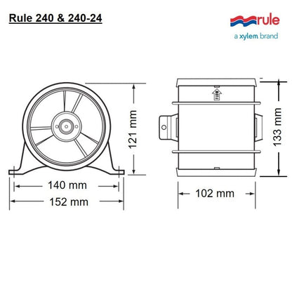 Rule Blower 4' 12V