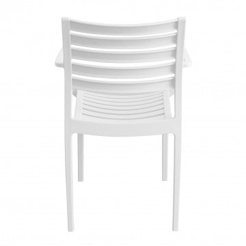 Stapelbarer Sessel Eveline aus Polypropylen – Maße: 58,5x55,2x84cm
