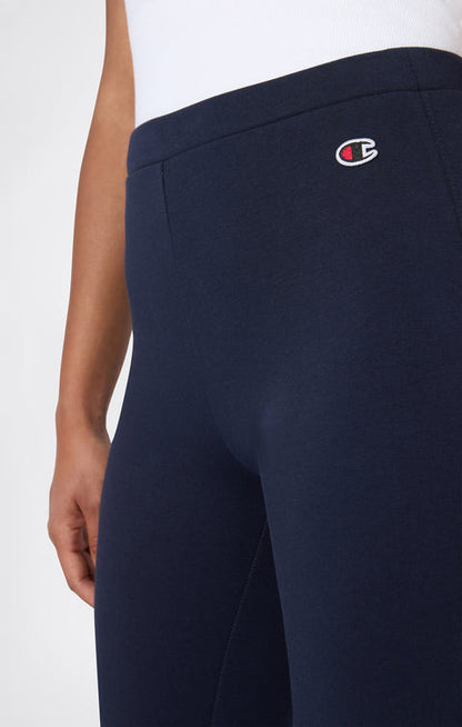 Champion Leggings Icons Felpato Interno 117567-BS501 Blu Donna - Pantalone Sportivo