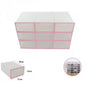Organizer Shoe Rack 9 Compartments Storage Box Space-Saving Pink