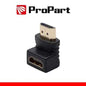 Adattatore Spina HDMI (19PIN) – Presa HDMI (19PIN) 90° dorat