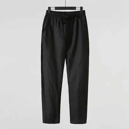 Pantaloni di Lino alla Caviglia